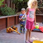 playing with light sabres