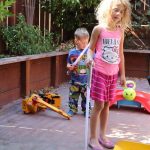 playing with light sabres