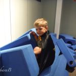 Volker on the foam building blocks